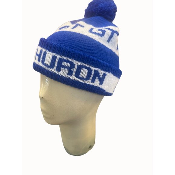 Blue & White GT Flint Port Huron" Knit Pom Beanie Grand Trunk - Picture 7 of 7